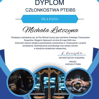 Dyplom Członkostwa PTEIBS